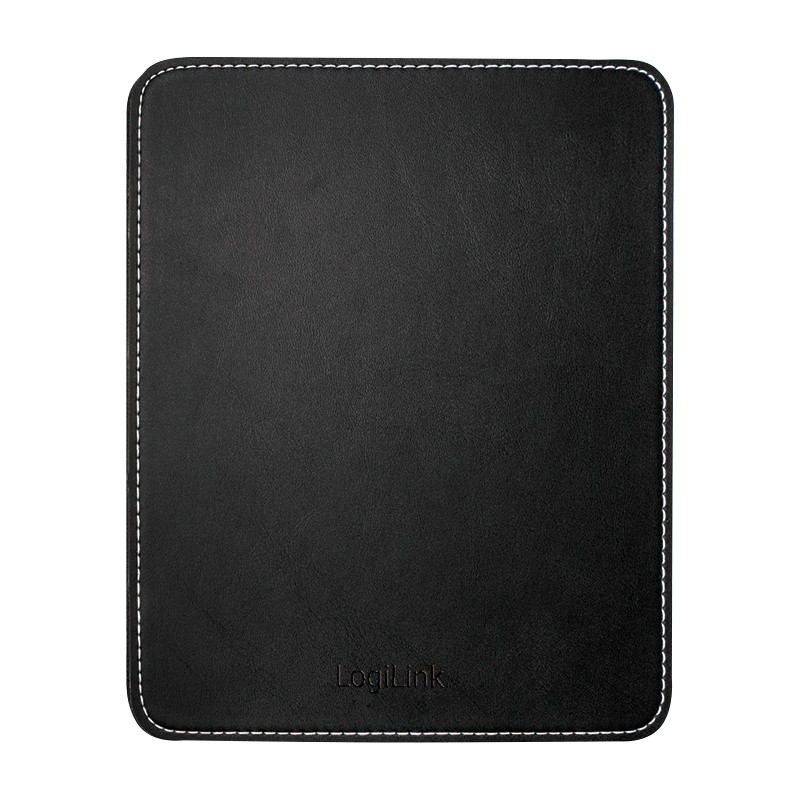 LogiLink Mousepad in leather design, black