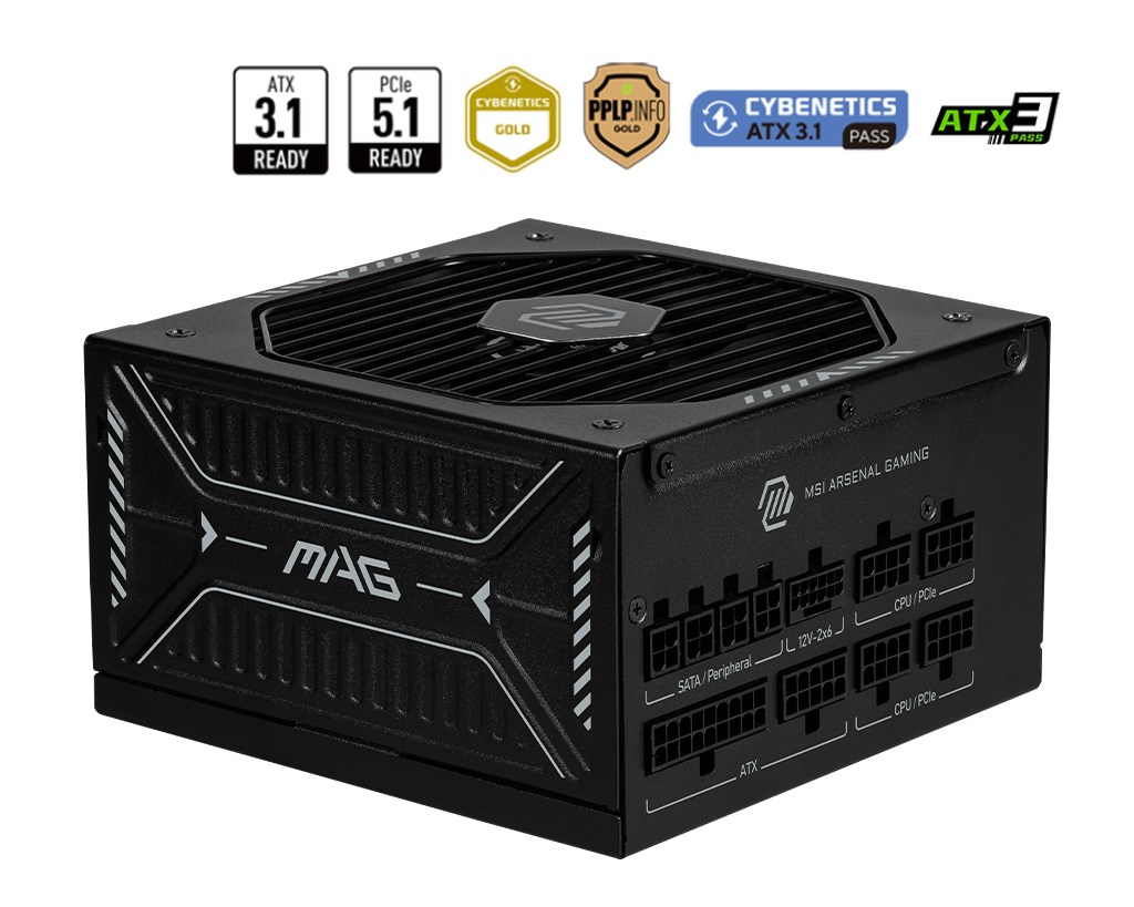 MSI MAG A850GLS PCIE5 power supply