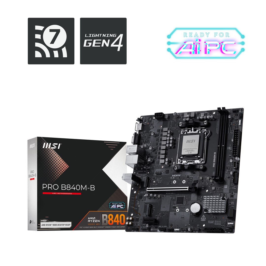 MSI  PRO B840M-B motherboard AMD B840