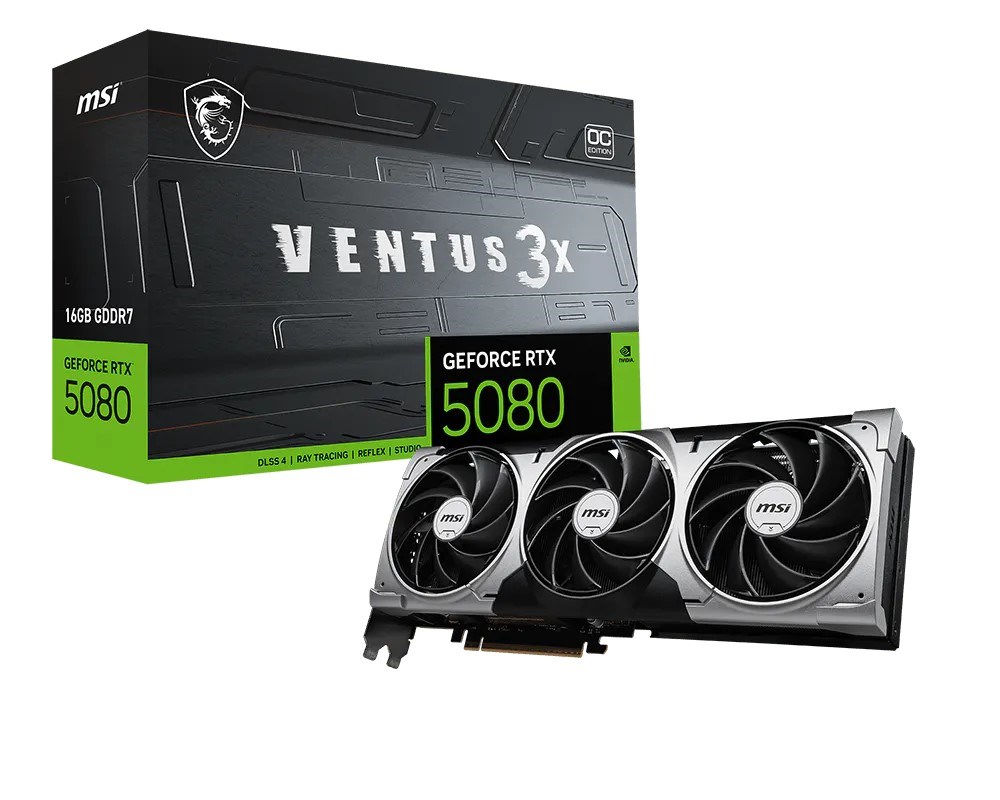 MSI  RTX 5080 16G VENTUS 3X