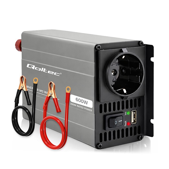 Qoltec MSWave voltage converter 12V to