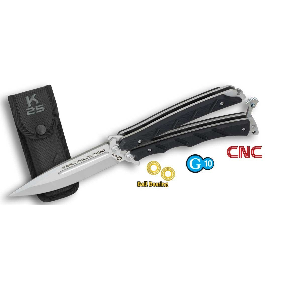 No name Nóż K25 02263 Balisong