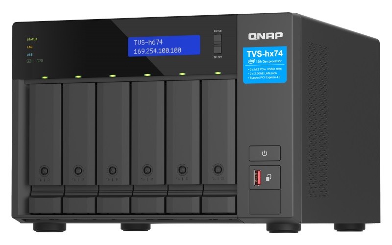 QNAP NAS TVS-h674-i5-32G 6x0HDD Intel i5-12400