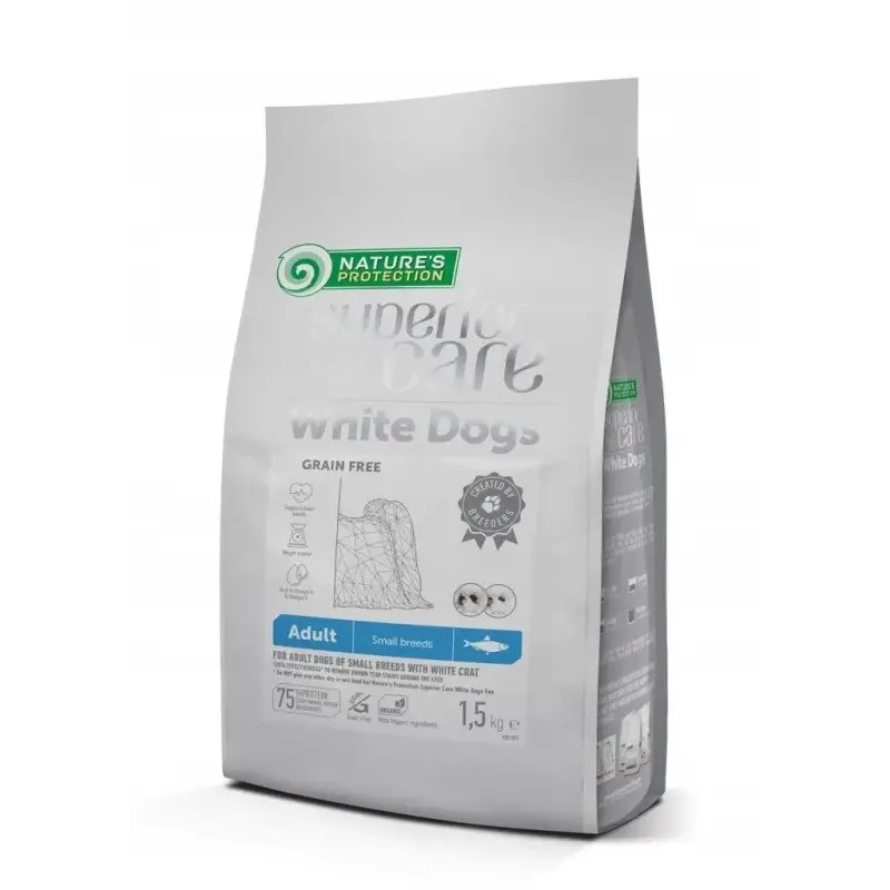 NATURE`S PROTECTION  Superior Care White dog