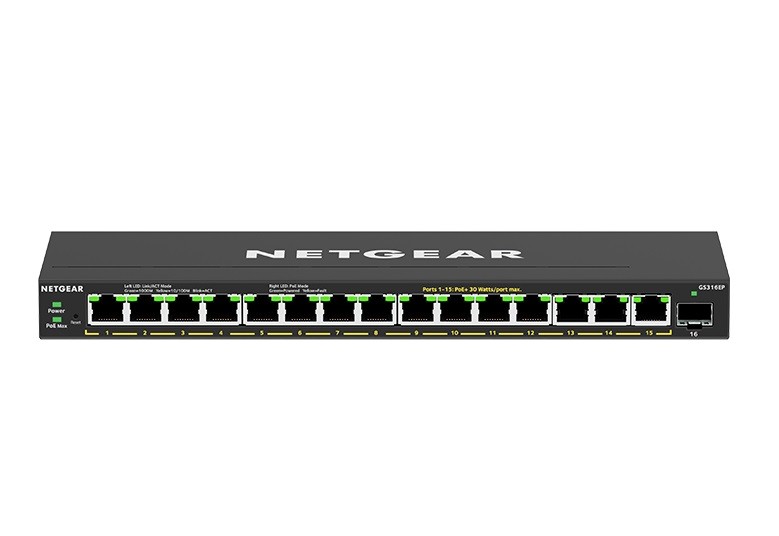 NETGEAR   GS316EP Switch unmanaged 16xGE PoE+
