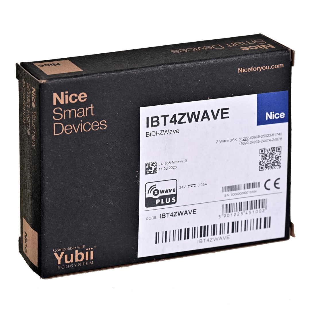 Nice  IBT4ZWAVE remote control accessory |