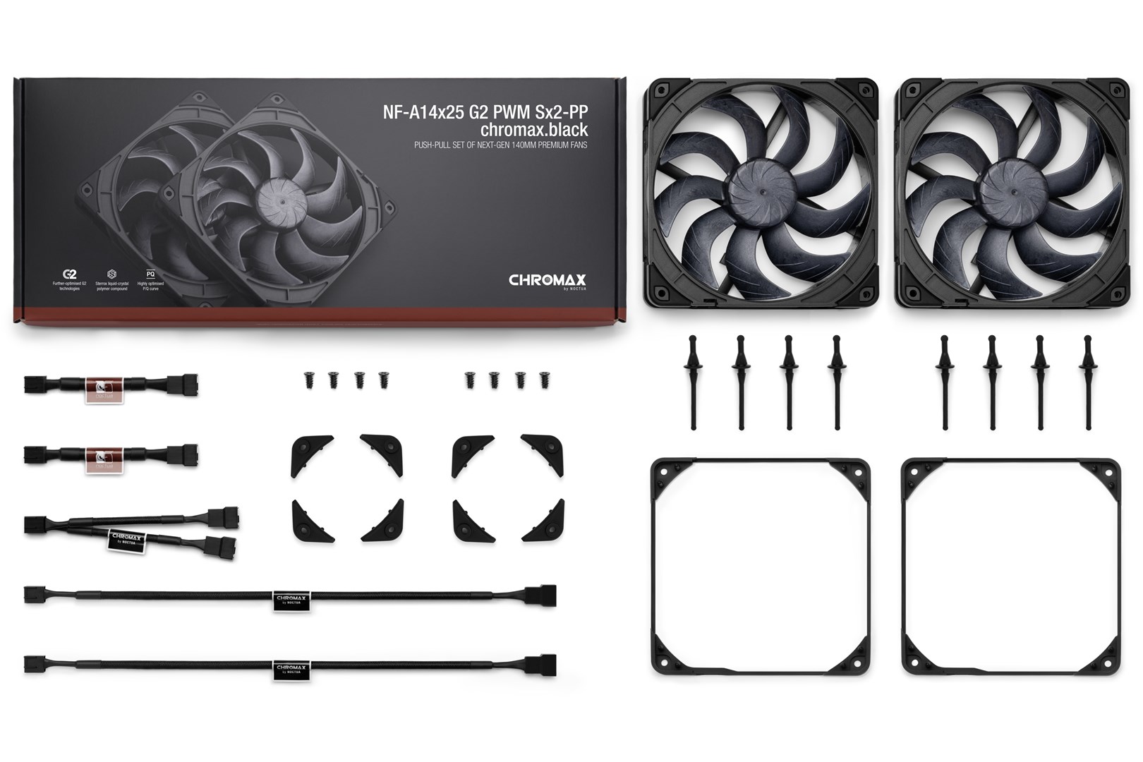 Noctua NF-A14x25 G2 PWM Sx2-PP chromax