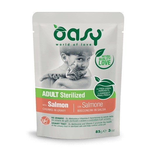 Oasy  Chunks in gravy Sterilized Salmon
