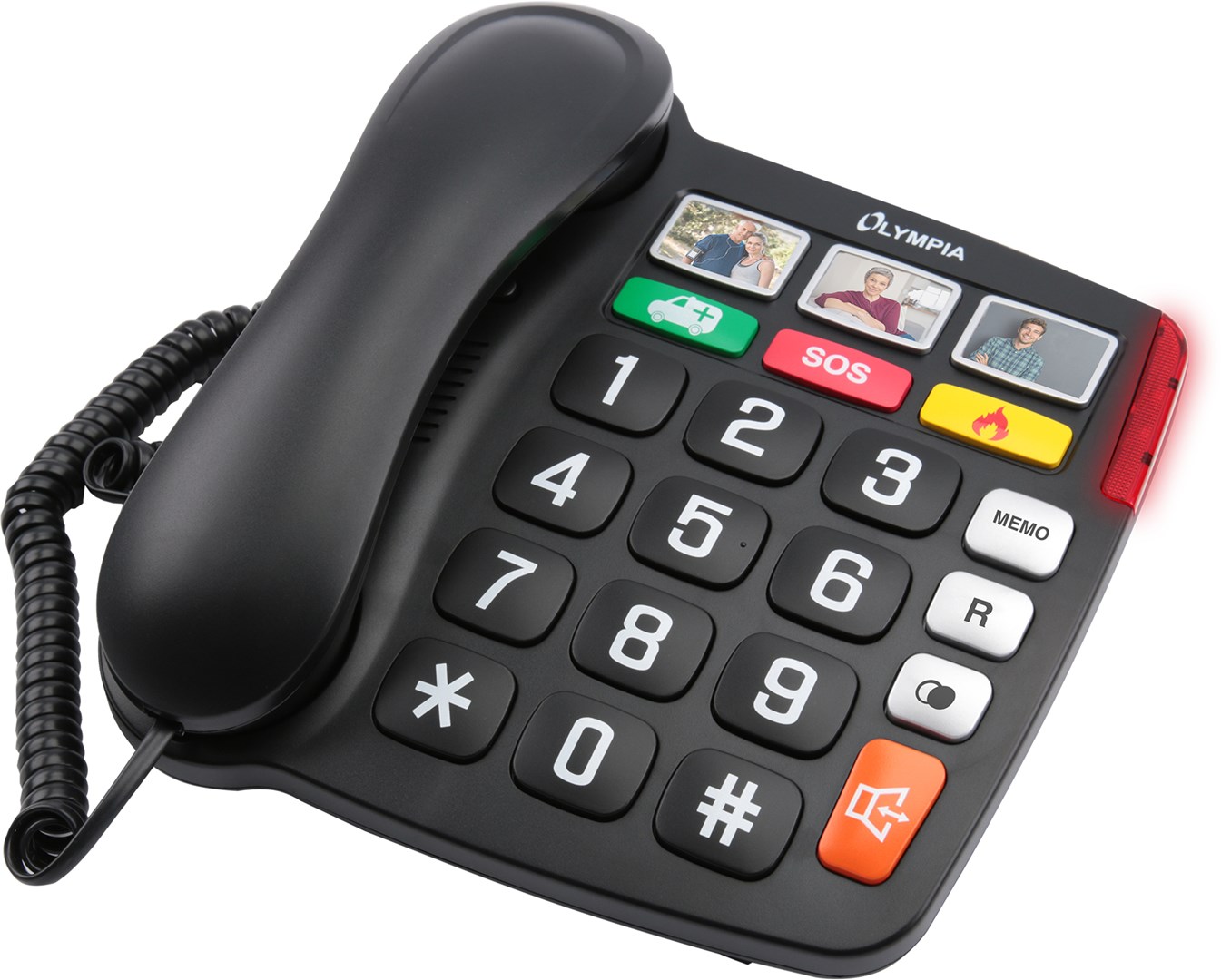 OLYMPIA  4500 Analog telephone Black, White