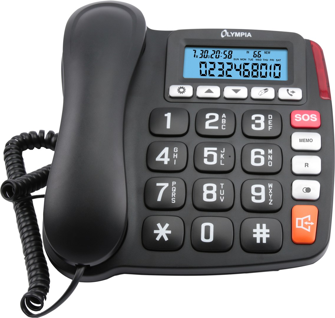 OLYMPIA  4520 Analog telephone Black, White
