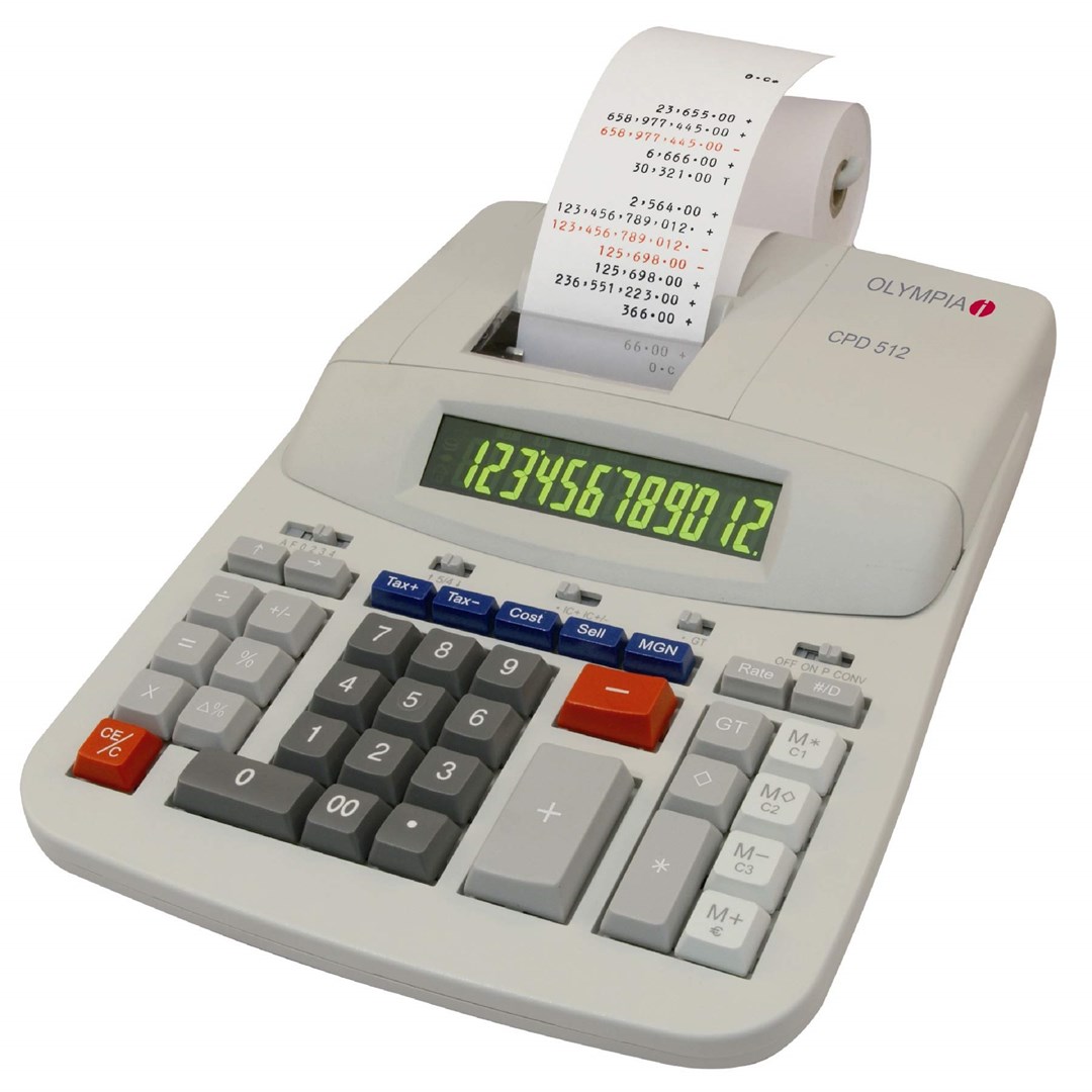 OLYMPIA CPD 512 calculator Desktop Printing