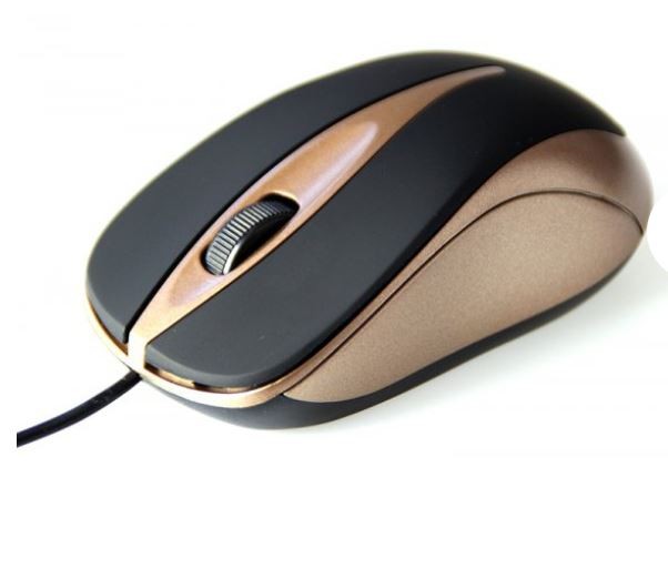 Media-Tech Optical mouse Plano black-gold |
