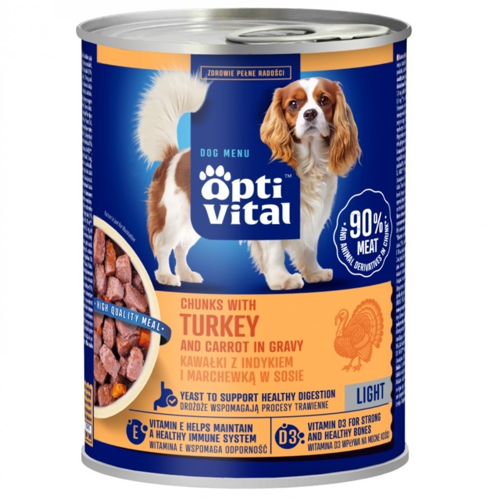 OptiVital Chunks with turkey and carrots