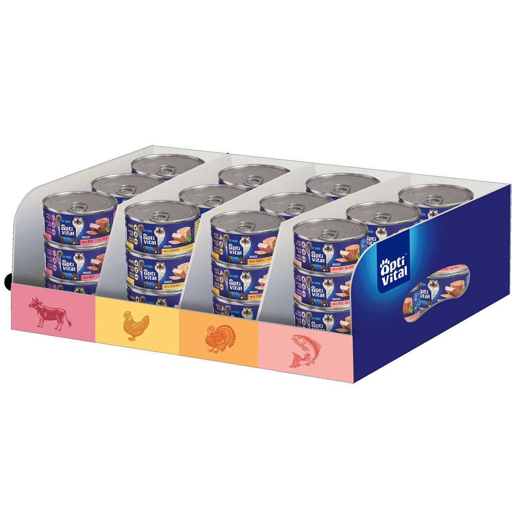 OptiVital  Mixcase Beef, chicken, turkey, salmon