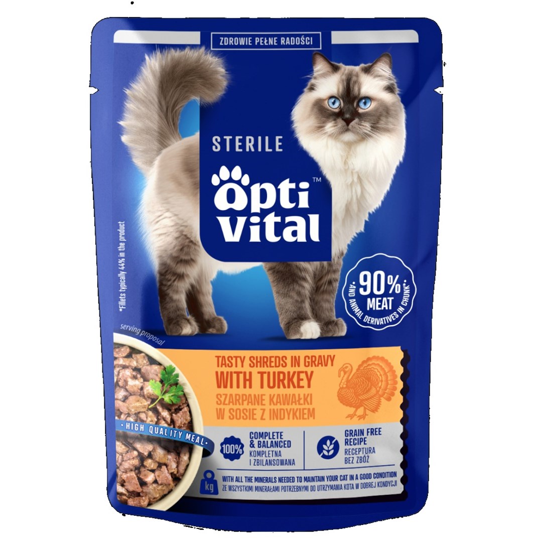 OptiVital  Sterile Tasty shreds in gravy