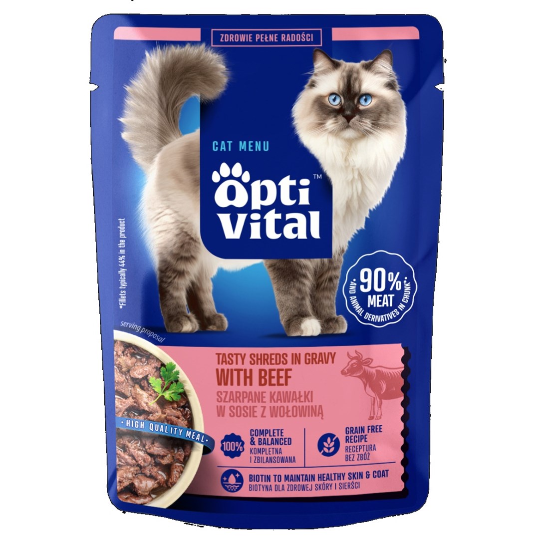 OptiVital  Tasty shreds in gravy with