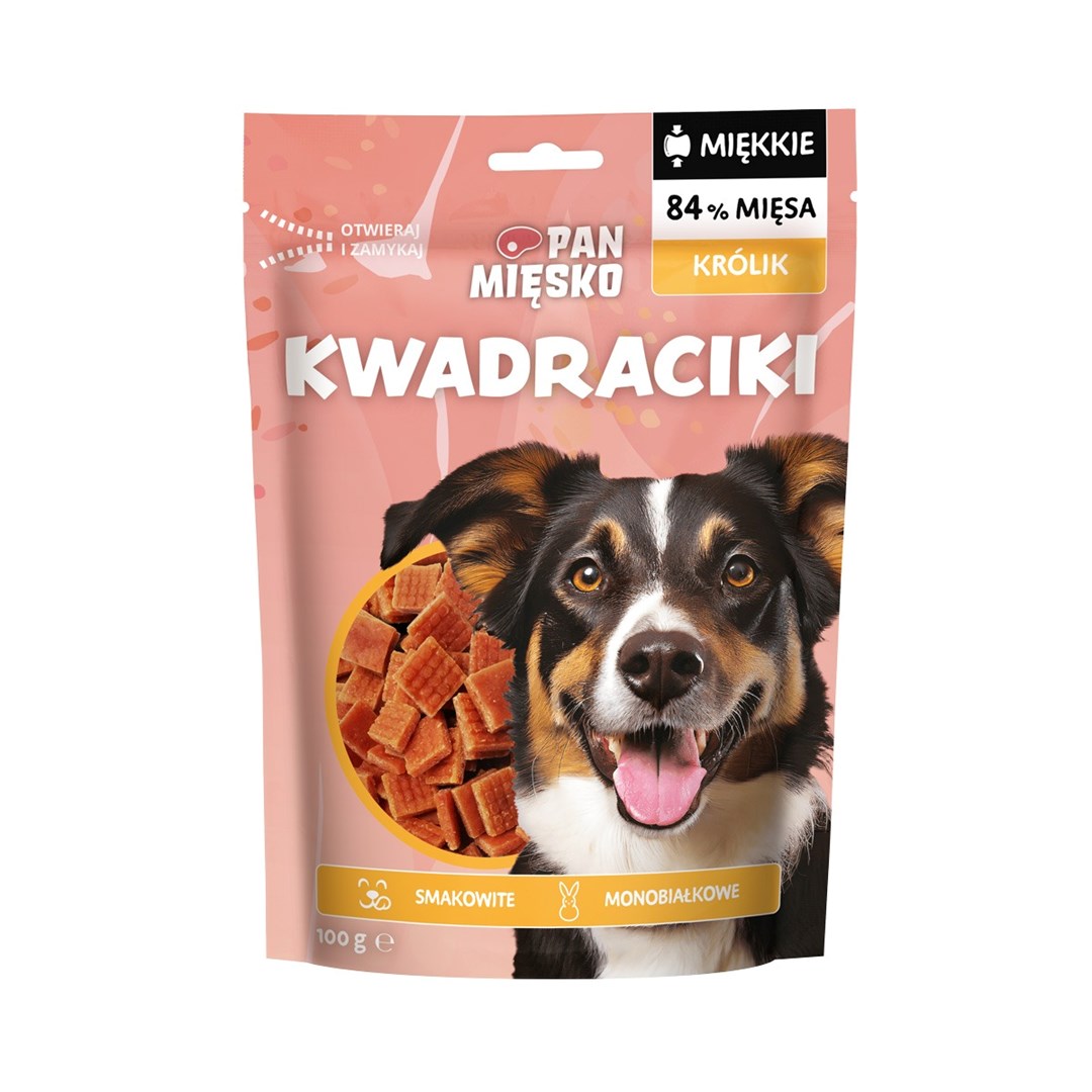 PAN MIĘSKO Squares Rabbit - dog