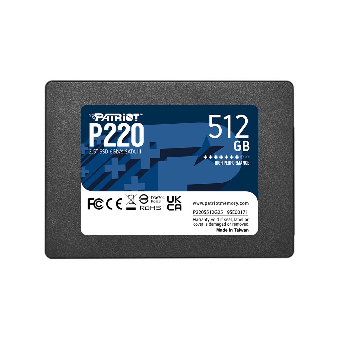 Patriot SSD 512GB P220 550/500 MB/s