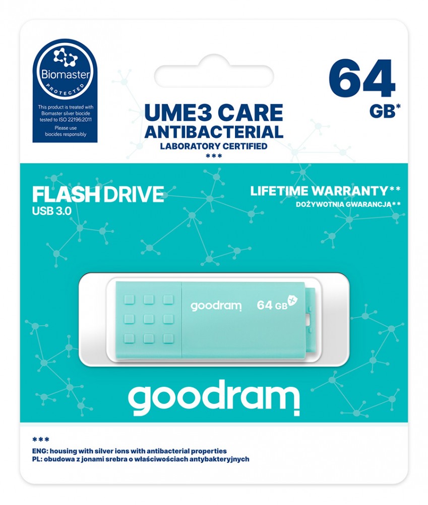 GOODRAM Pendrive UME3 Care 64GB USB