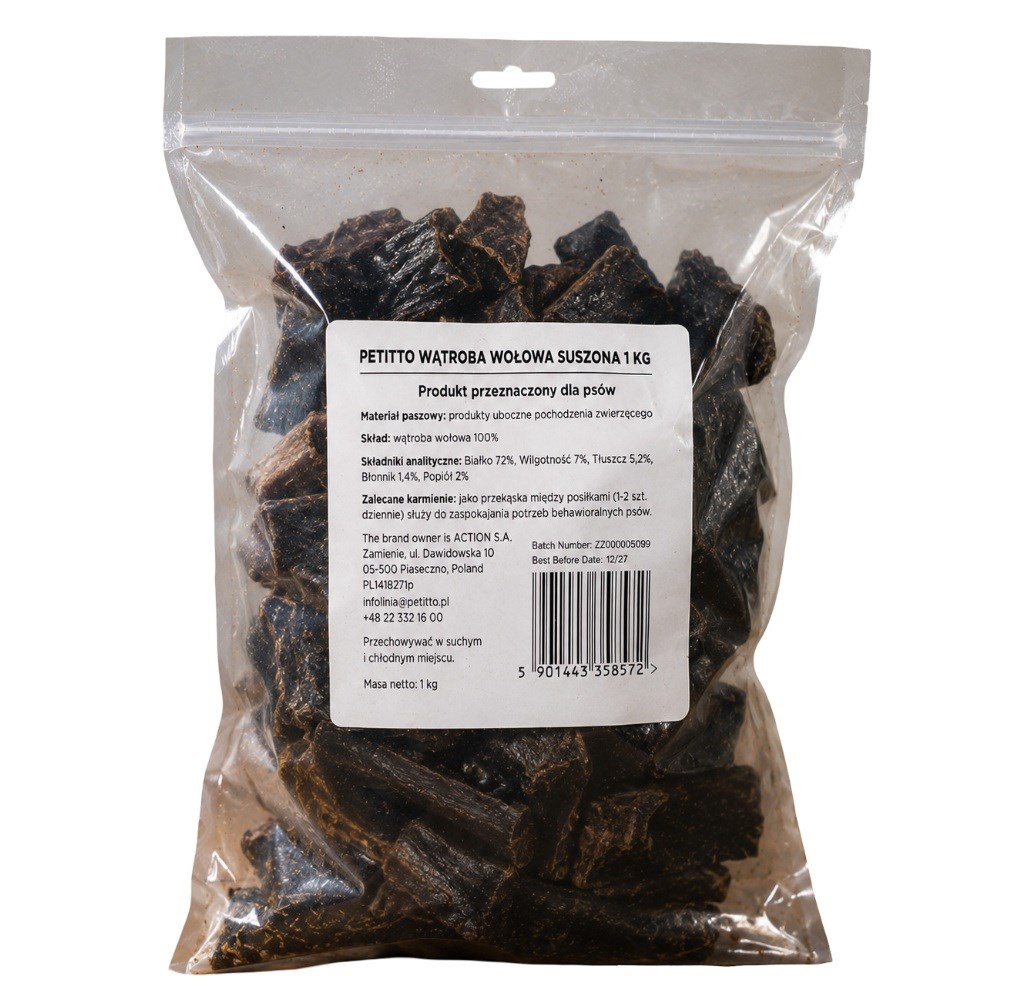 PETITTO Dried beef liver Mono -