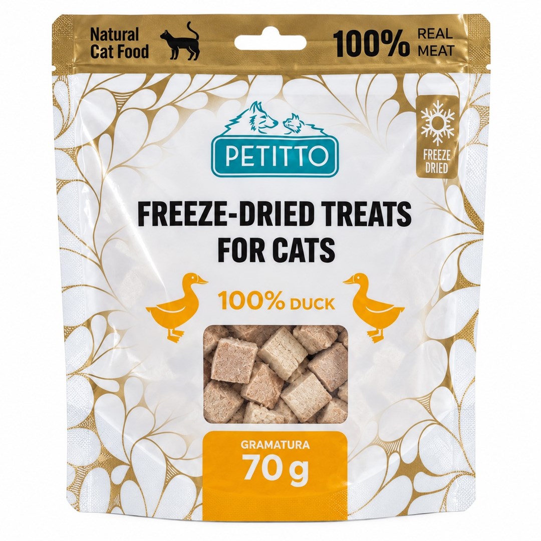PETITTO Freeze-dried duck treats - cat