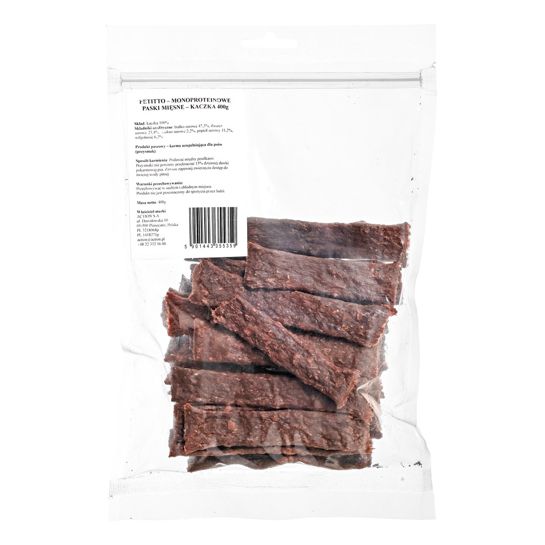 PETITTO Monoprotein meat strips Duck -