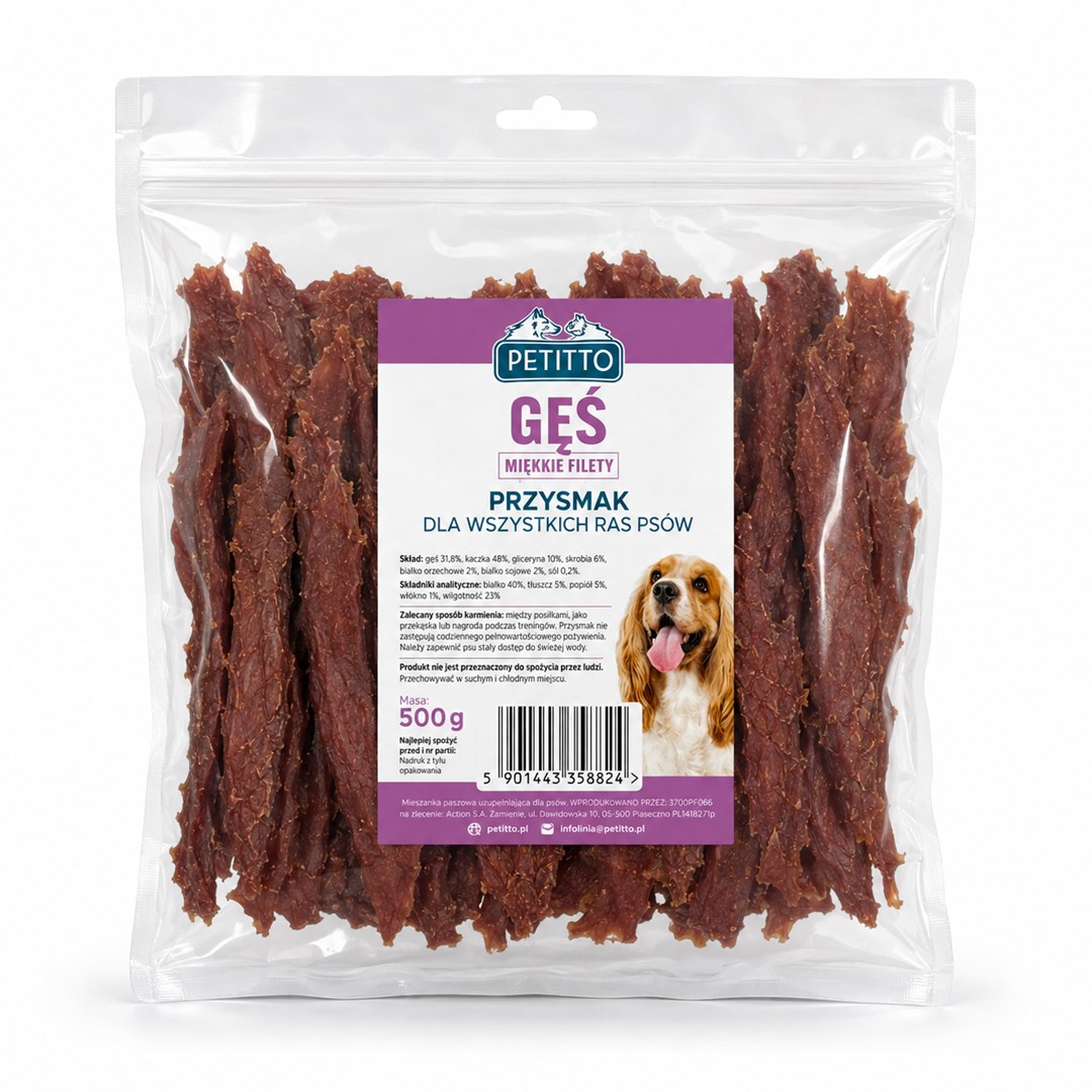 PETITTO Soft goose fillets - dog