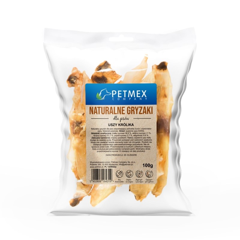 PETMEX dog chew Rabbit ear -