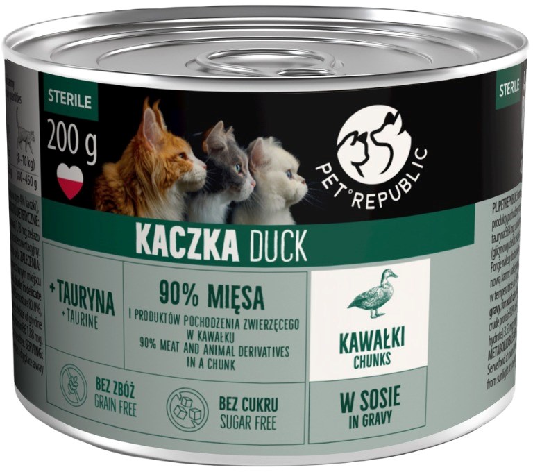 PetRepublic Adult Sterile Chunks with duck