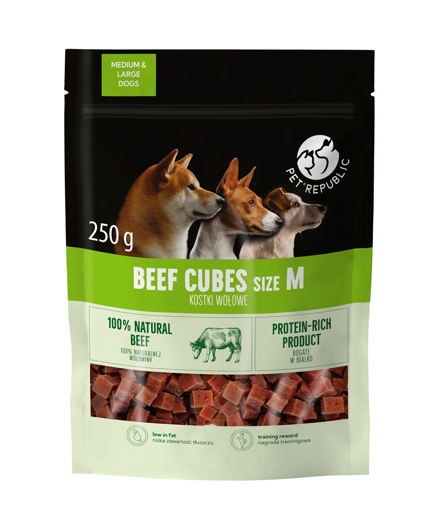 PetRepublic  Beef cubes M - dog
