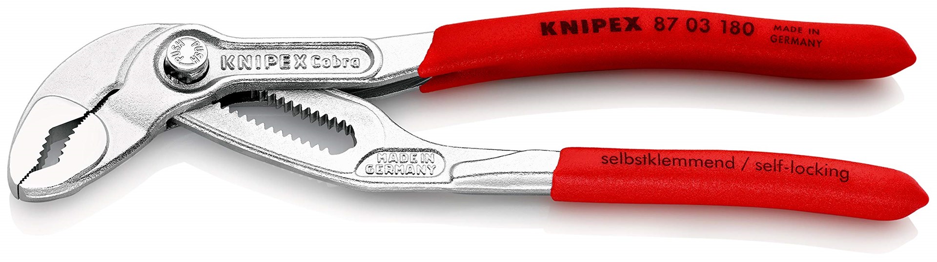 KNIPEX PIPE WRENCH CHROME COBRA 1