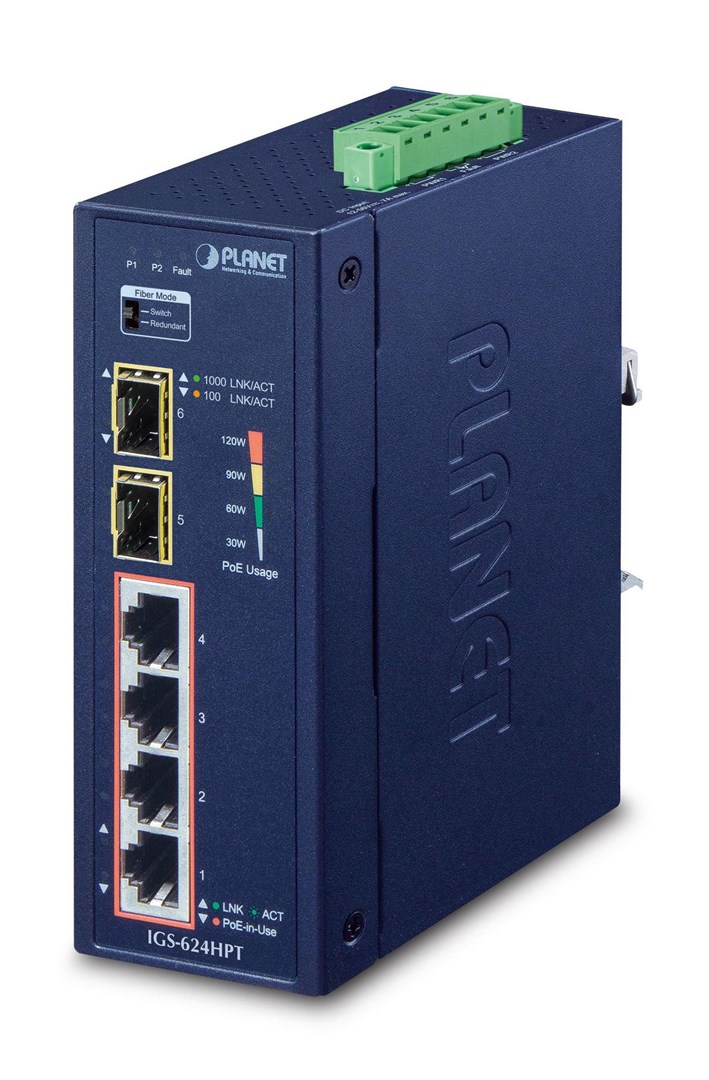 Planet  IGS-624HPT network switch Unmanaged Gigabit
