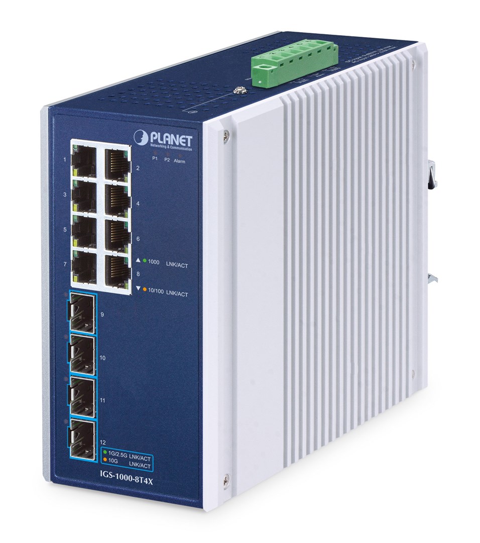 No name PLANET IP30 Industrial 8-Port