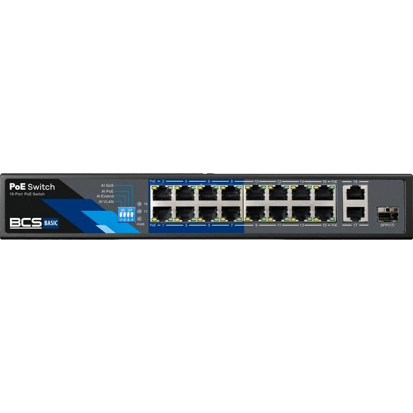 BCS PoE Switch BASIC -B-SP1602G-1SFP |
