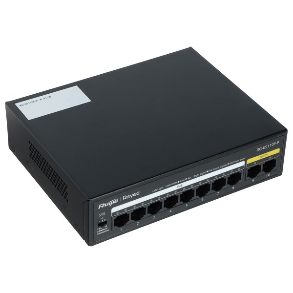 Ruijie PoE Switch RG-ES110F-P 8-Port Reyee
