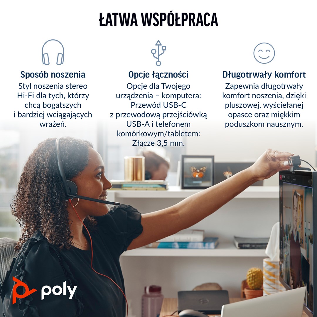 POLY  Headset Blackwire 3325 ST MS