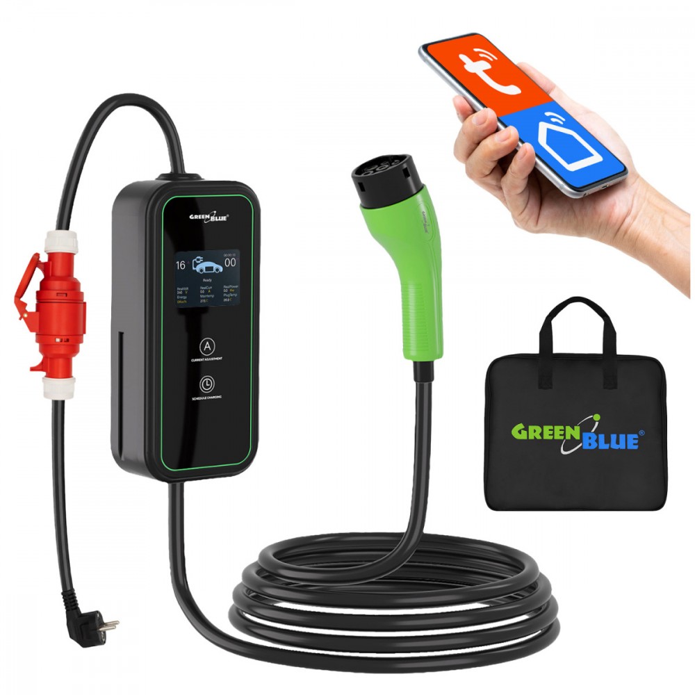 GreenBlue Portable EV/PHEV charger GB1100. |