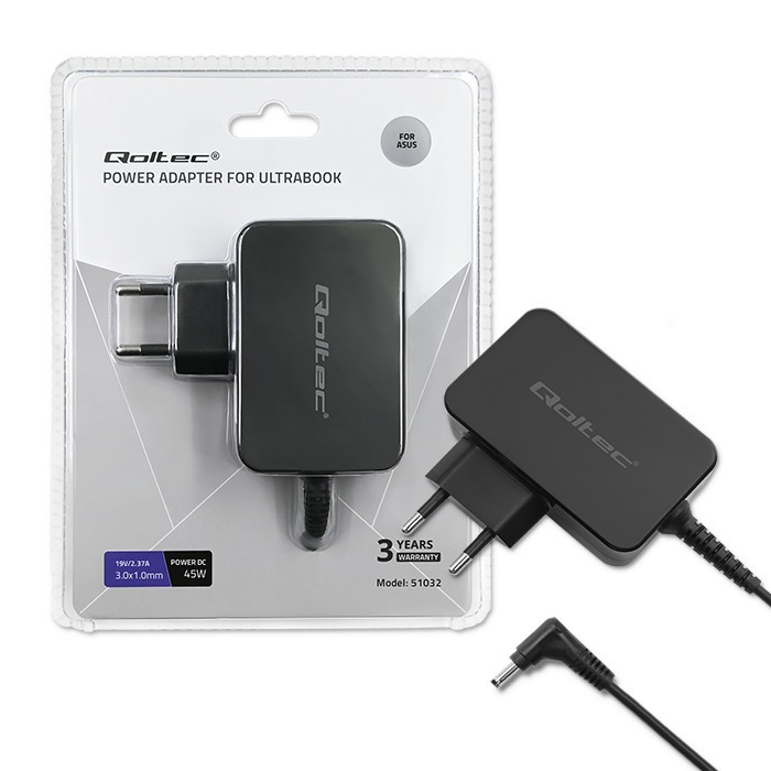 Qoltec  Power adapter for ultrabook Asus