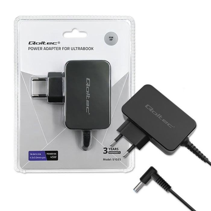 Qoltec  Power adapter for ultrabook HP