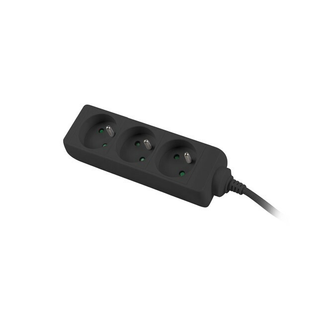 LANBERG  Power strip 1.5m, black