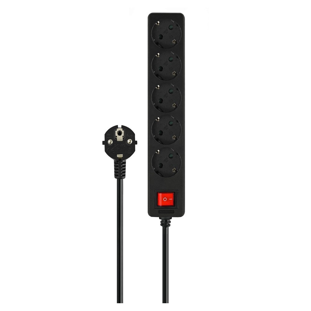 SAVIO  Power strip 5-way LZ-01 Schuko