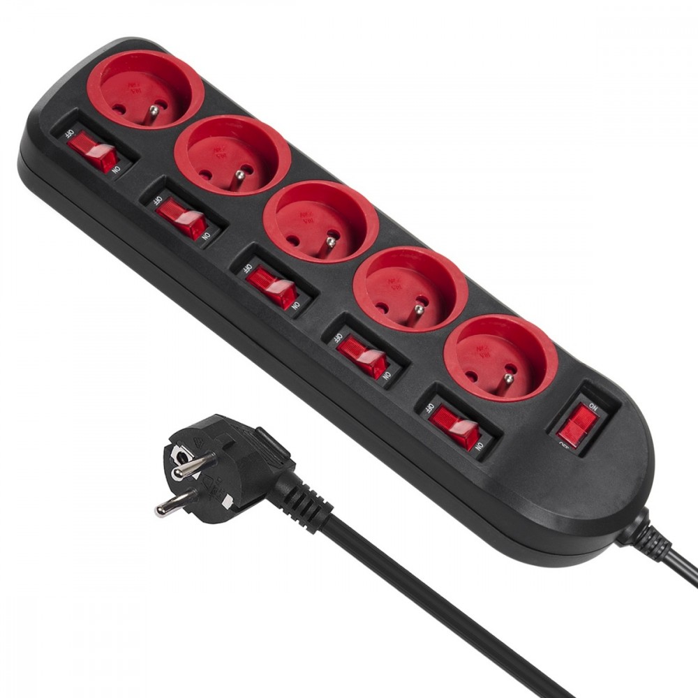 Maclean Power strip MCE204 5 sockets