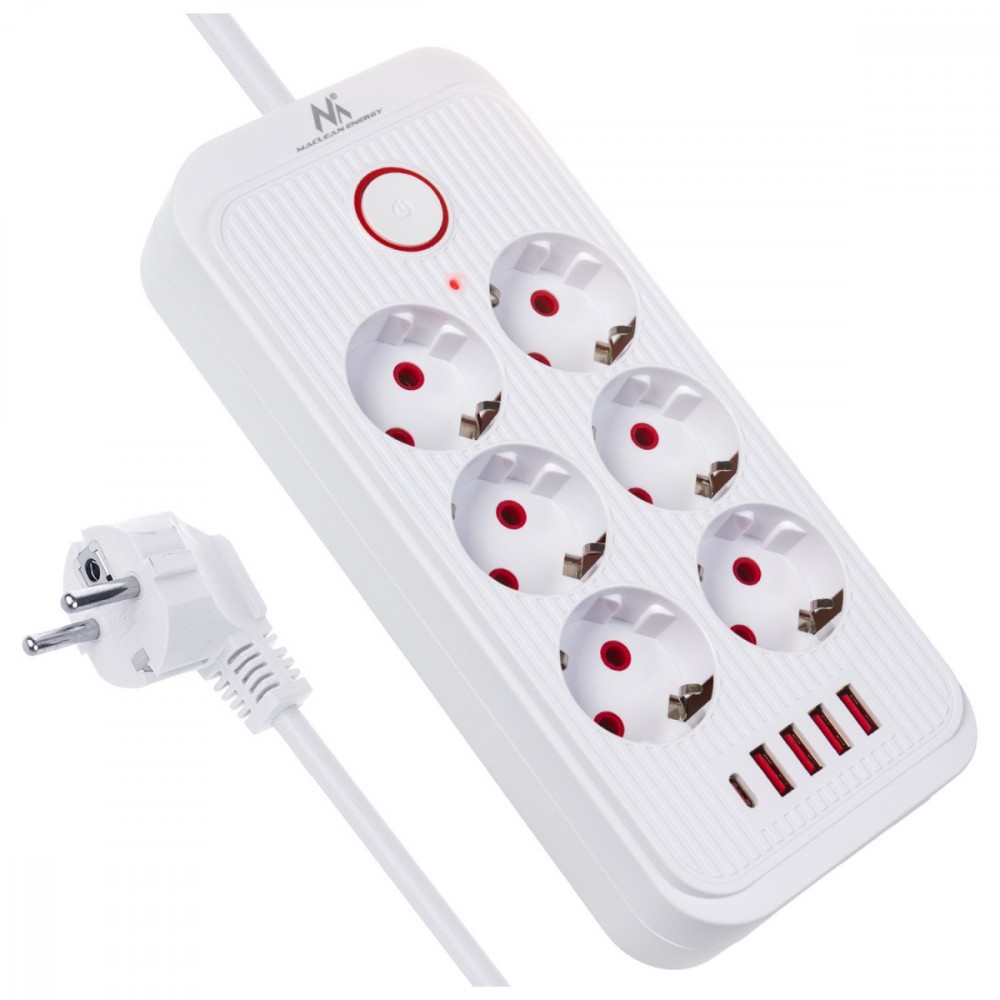 Maclean  Power strip MCE391 W 6