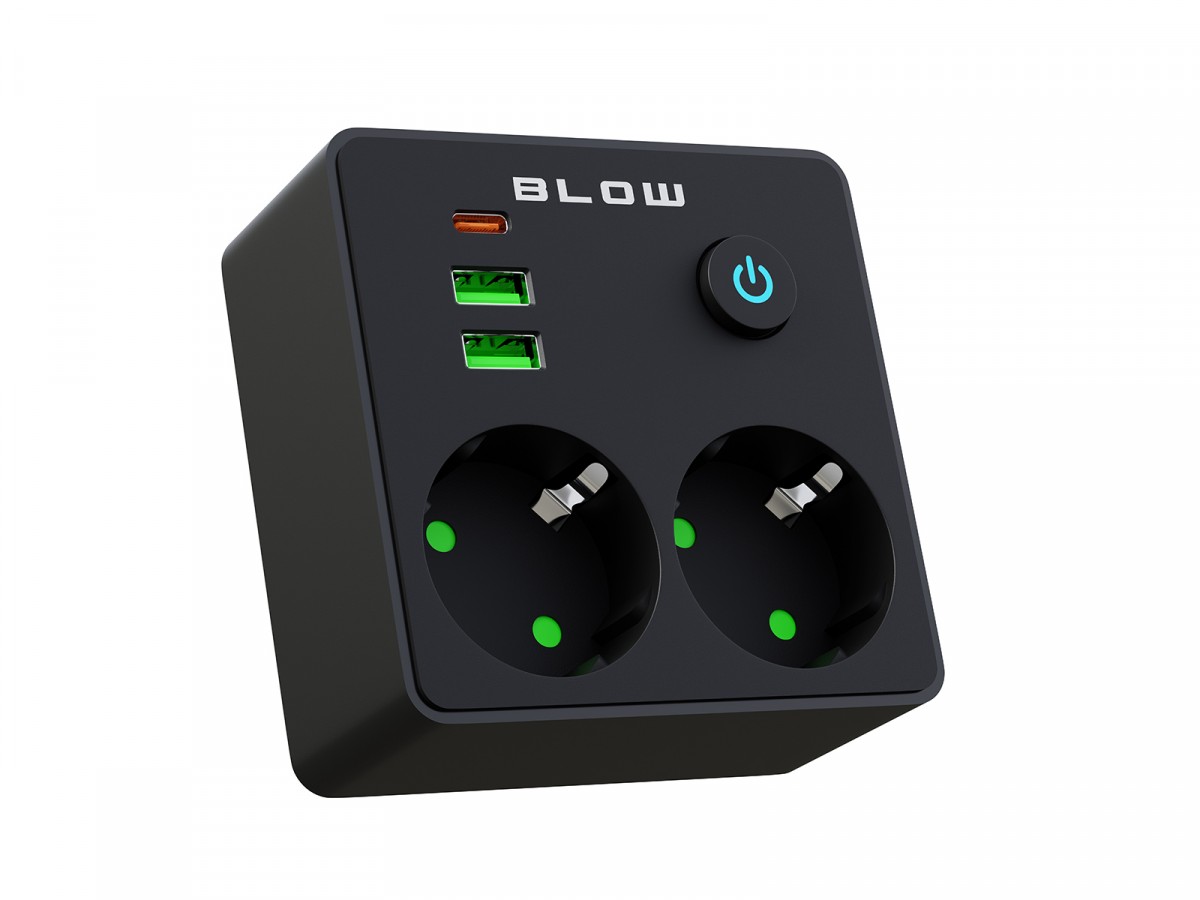 BLOW Power strip R-20 PRx2 2xUSB-A