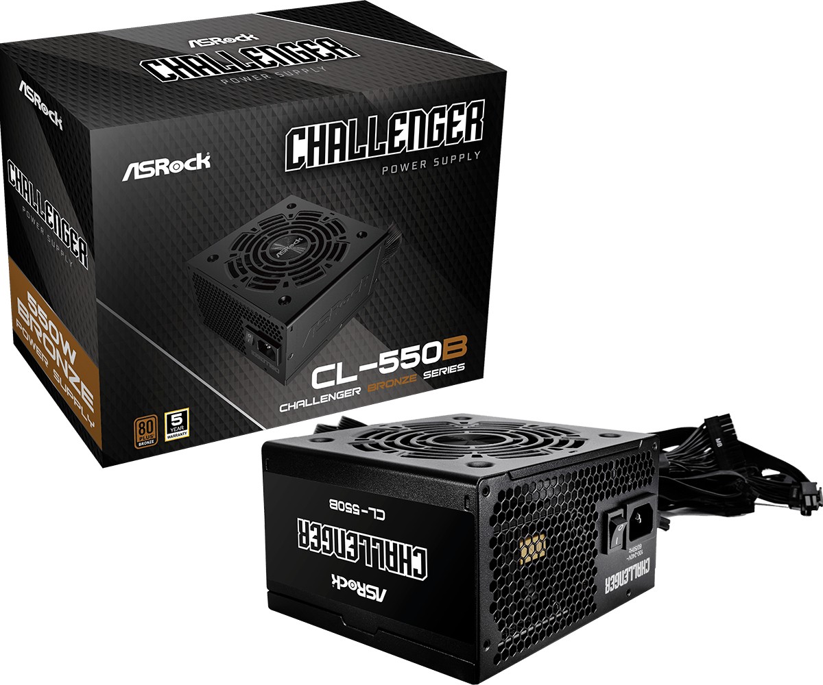 ASRock Power supply CL-550B 550W 80PLUS