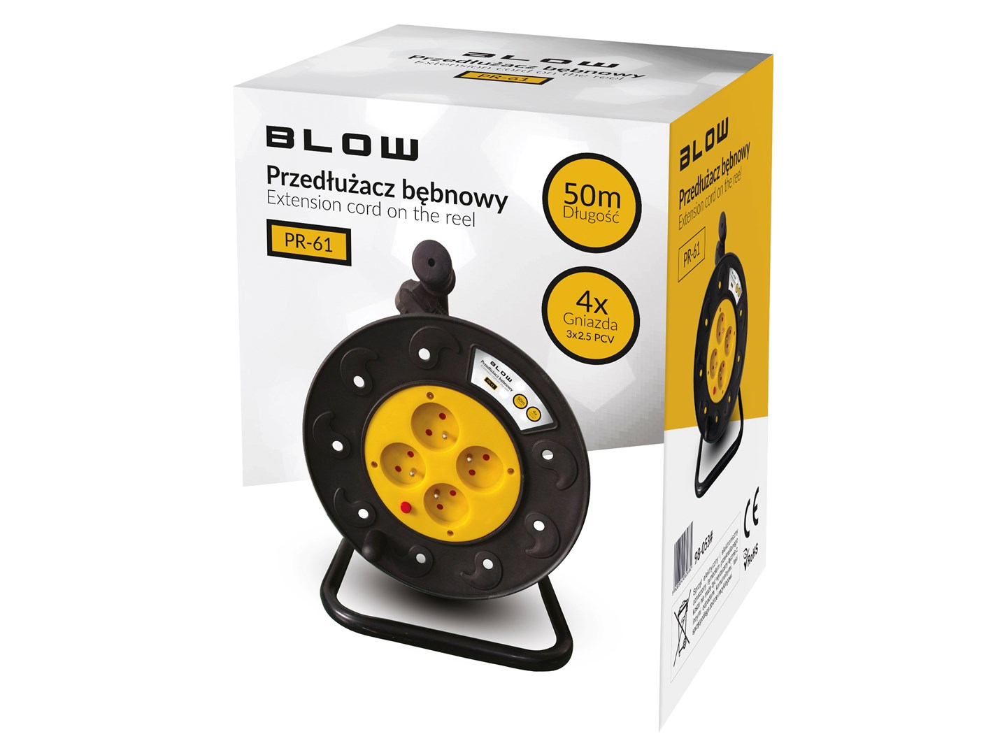 BLOW PR-61 extension cord 4-sockets with