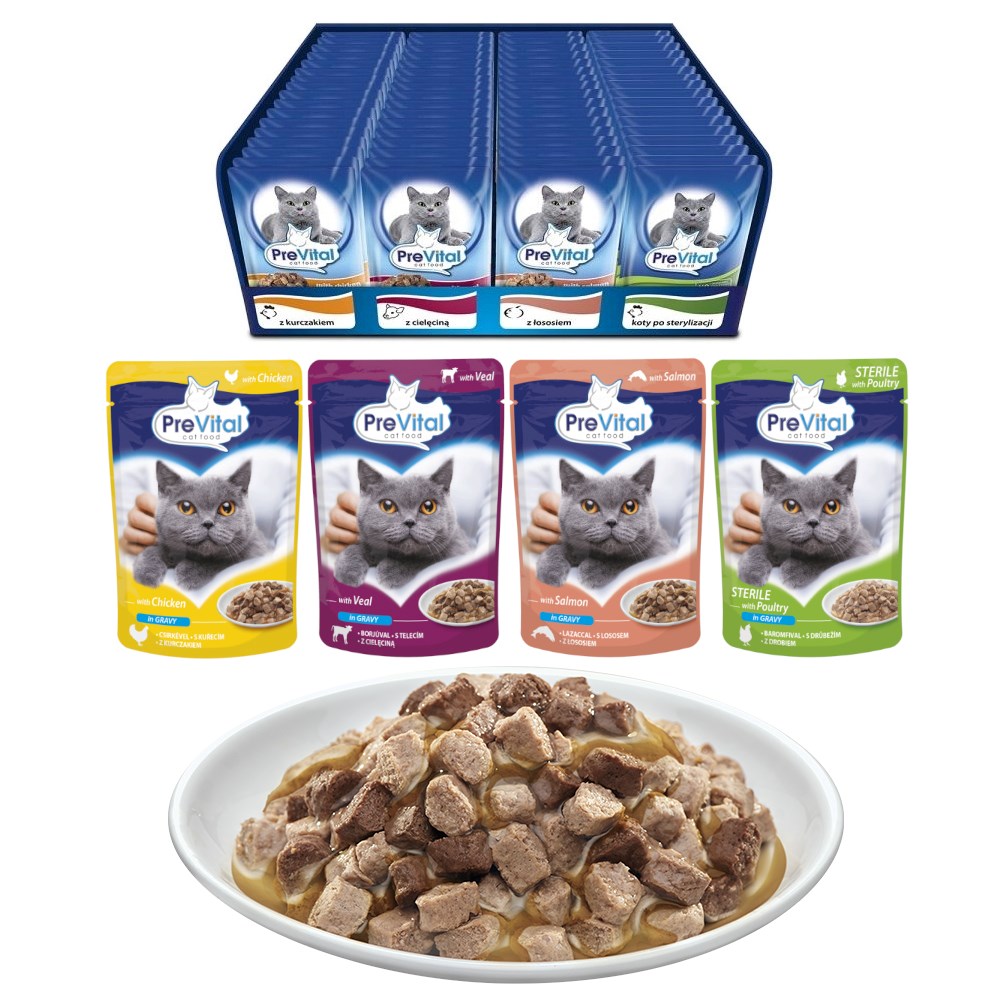 PREVITAL  Cat Food Mix 4 Flavors