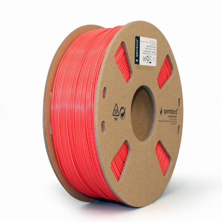 Gembird Printer filament 3D ABS/1.75mm/red