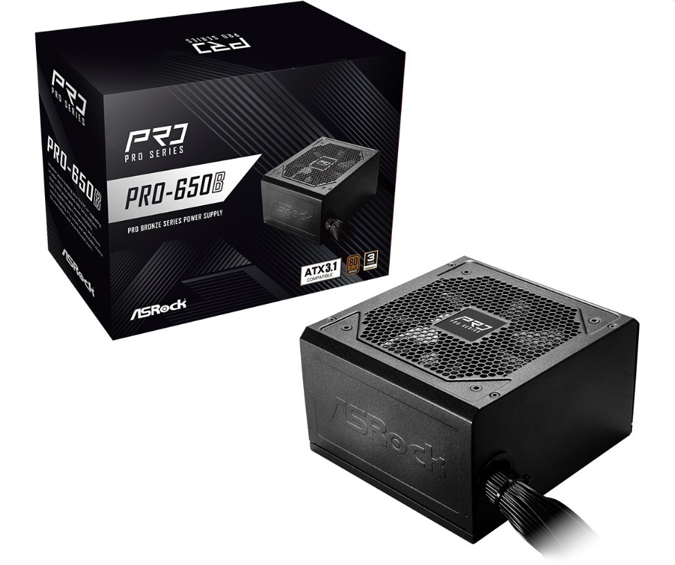 ASRock  PRO-650B 650W 80PLUS BRONZE NON
