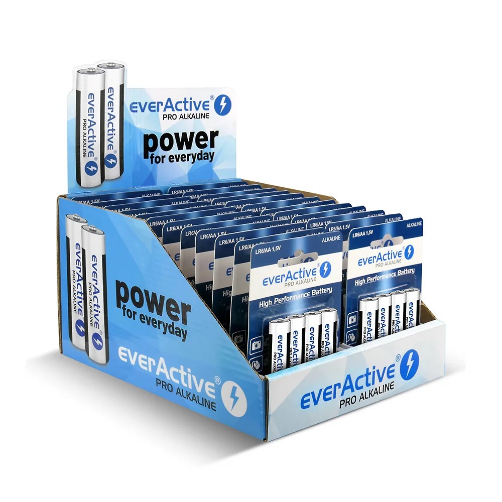 EverActive PRO ALKALINE BATTERIES LR6/AA DISPLAY